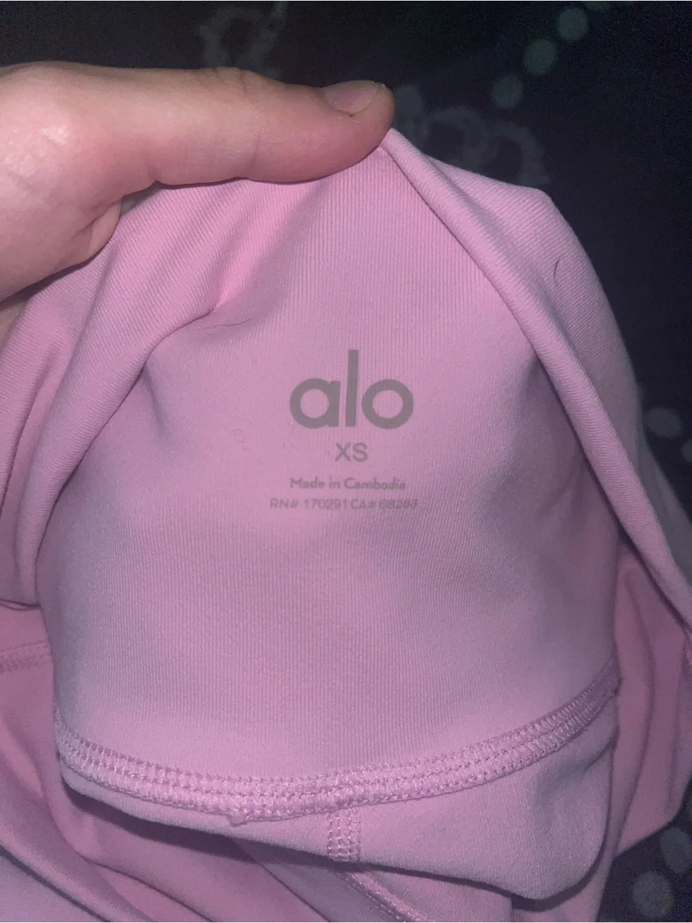 Pink alo leggings